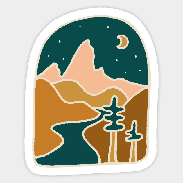 Snake river Sticker by kikamack